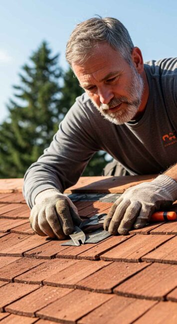 roofer wordking on Roof Restoration (1)