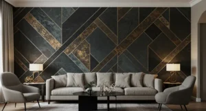 Accent Walls with Wallpaper living room