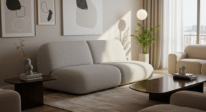 Armless Sofas for Small Spaces living room