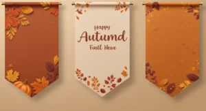 Autumnal Fabric Banner