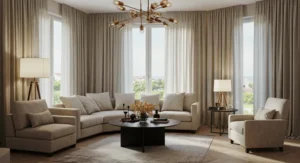 Ceiling-High Curtains
