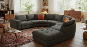 Custom-Built U-Shaped Sofa living room