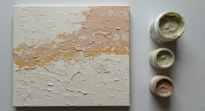 DIY Canvas Art with Texture Paste