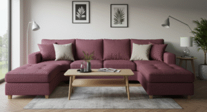 Deep Seated Fabric Sofas living room