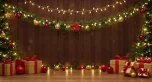 Festive Garland and Lights (Christmas)