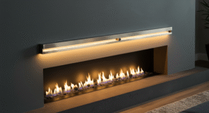 Fireplace light fixtures living room
