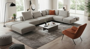 Floating Sectionals living room