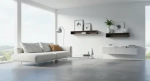 Floating furniture living room