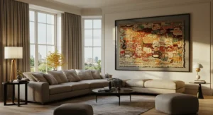 Framed Textile or Fabric Art