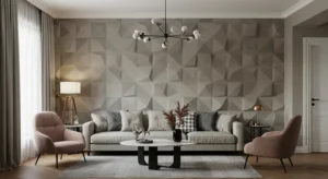 Geometric Patterns Living Room Decor