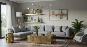 Metal Accents living room