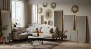 Mirrored Walls or Panels living room