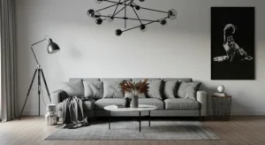 Monochrome Themes Living Room Decor