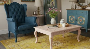 Painted furniture living room
