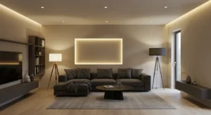 Sleek Lighting living room decor