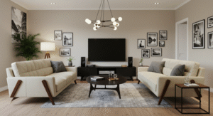 Sofas Facing Media Units