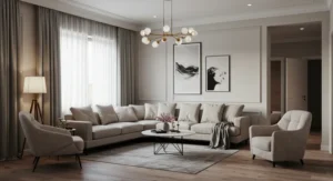 Symmetrical Layouts living room