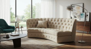 Tufted Pillow Back Sofas living room