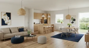 Zoning in Open Plans living room
