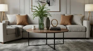 Adding height with plants and vases