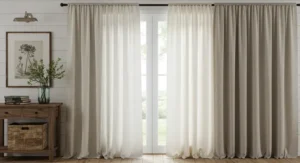 Farmhouse Curtain Ideas living room