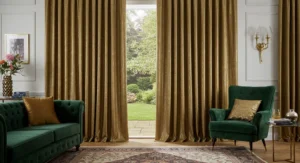 Floor to Ceiling Drama Curtains living room