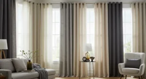Grommet vs Pleated Styles living room