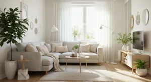 Lighter tones for small spaces living room