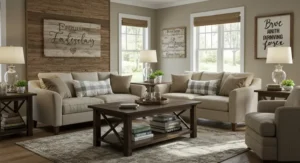 Rustic and farmhouse touches with warmth