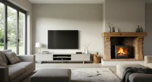 Two Focal Points with TV and Fireplace