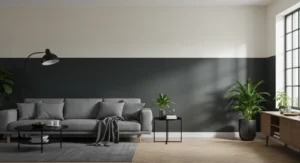 Two-tone wall divide solutions living room