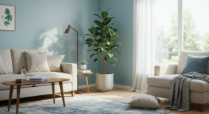 Fiddle Leaf Fig decor living room idea