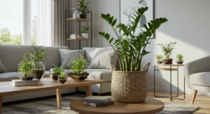 Floor Plants as Focal Points decor living room idea