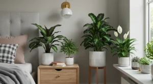 Hanging Planters for Airiness decor living room idea