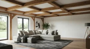 living room Beam Ceiling