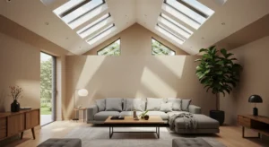 living room , Ceilings with Skylights or Light Wells