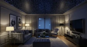living room , Fiber Optic Star Ceilings