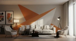 living room , Personalized Geometric Designs