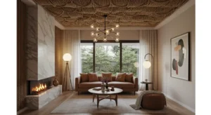 living room , Rope or Macrame Ceilings