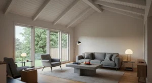 living room Vaulted Ceiling
