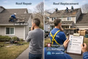 Roof Repair vs Replacement