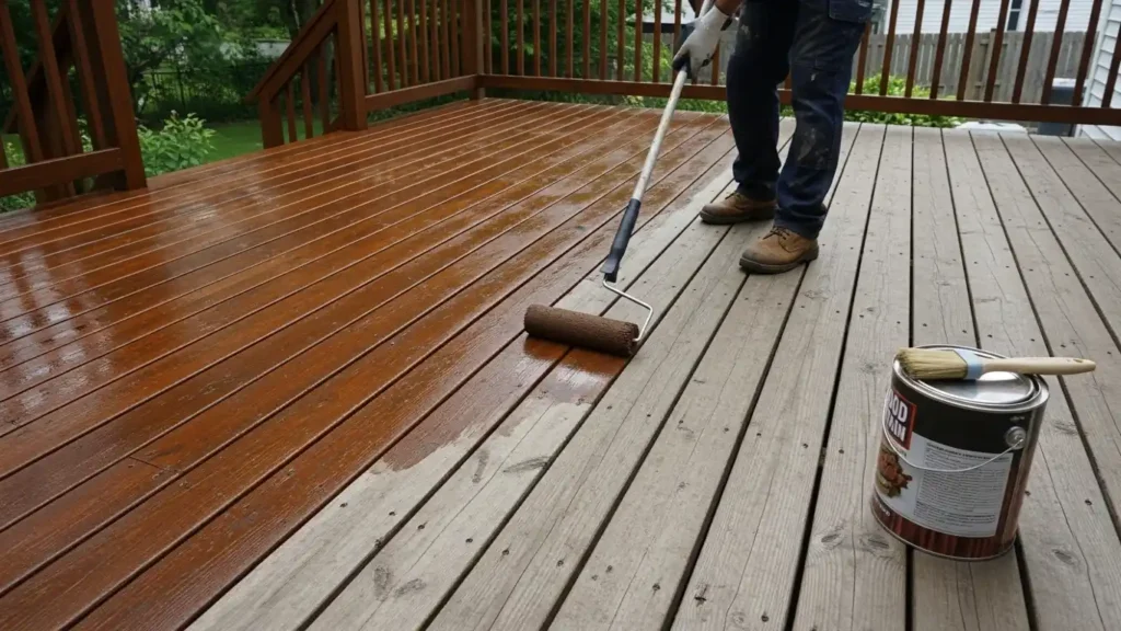 professional deck staining services in San Mateo County CA