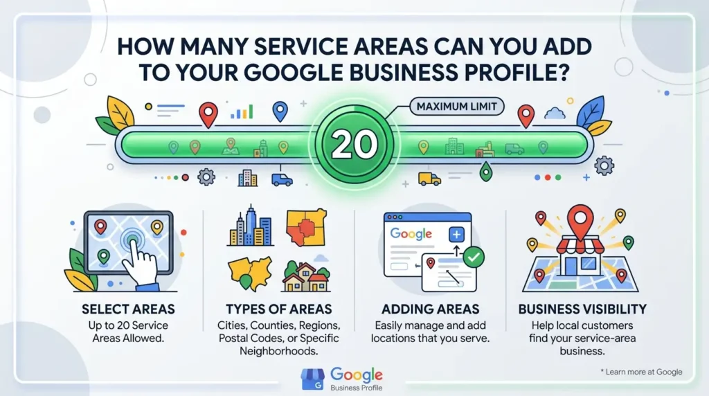 How Many Service Areas Can You Add to Your Google Business Profile?