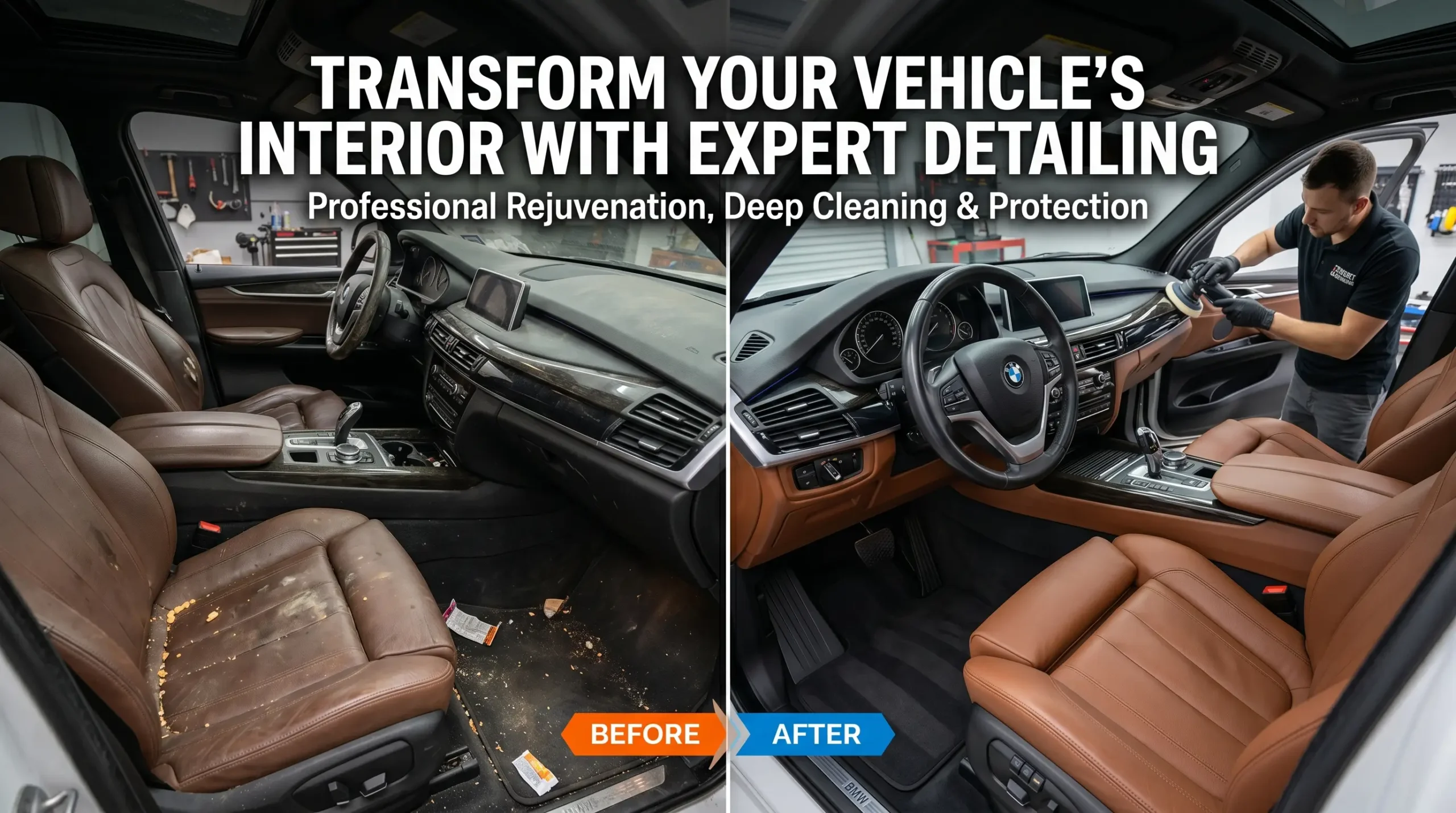 Car interior cleaning 