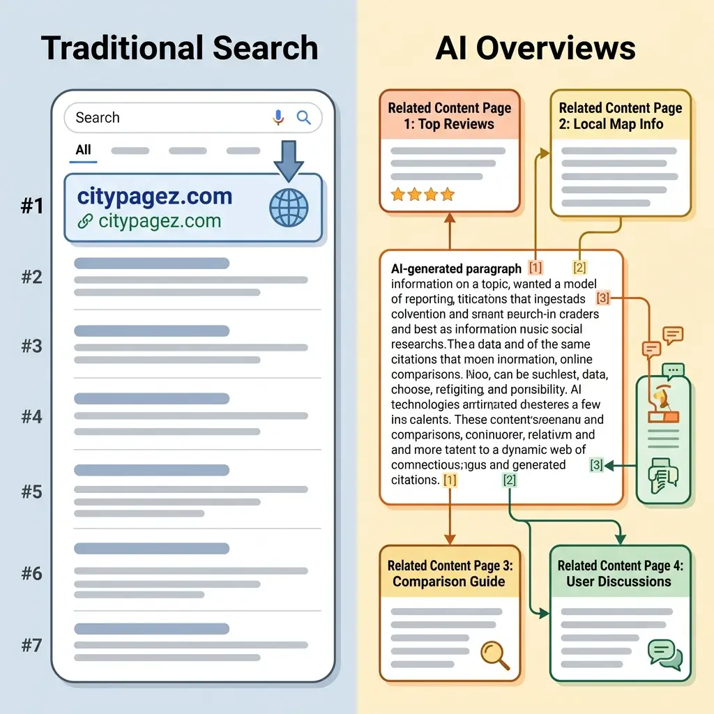 AI Ranking Process at City Pagez