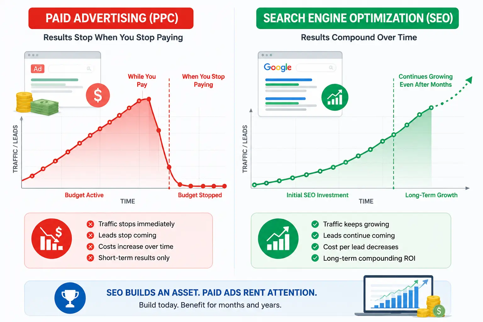 Lead Generation SEO vs PPC