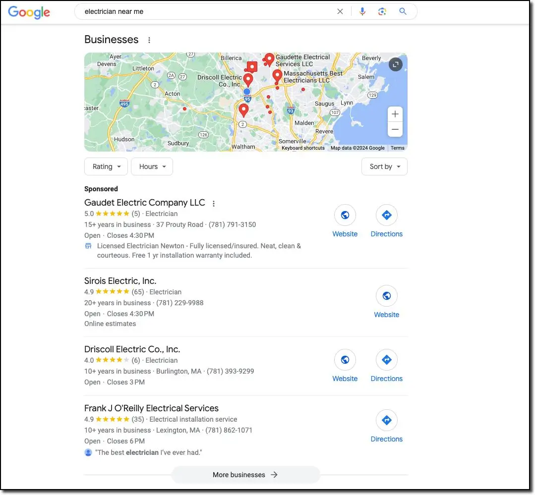 seo for electrician
